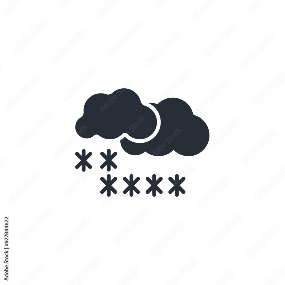Snow icon. vector.Editable stroke.linear style sign for use web design,logo.Symbol illustration. Snow icon. vector.Editable stroke.linear style sign for use web design,logo.Symbol illustration.