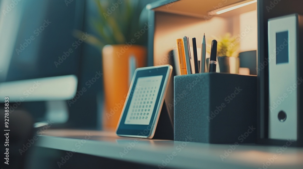 Modern Office Desk with Minimalist Decor Modern Office Desk with Minimalist Decor