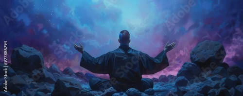 Earth sorcerer manipulating boulders and crystals, earth magic, elemental mastery