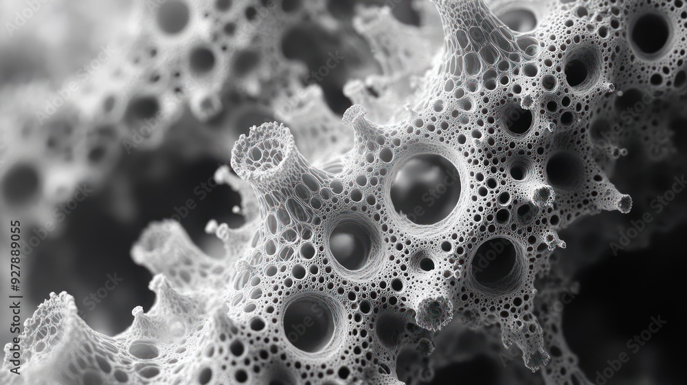 Nanobots sculpting reality, molecular level view Nanobots sculpting reality, molecular level view