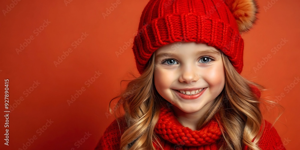 Portrait of Young Happy Girl Looks in Camera Portrait of Young Happy Girl Looks in Camera