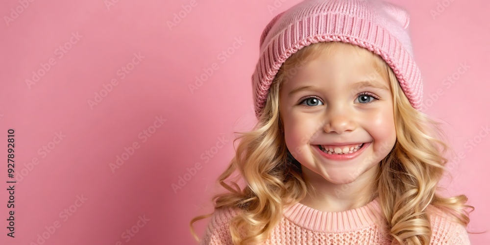 Portrait of Young Happy Girl Looks in Camera Portrait of Young Happy Girl Looks in Camera