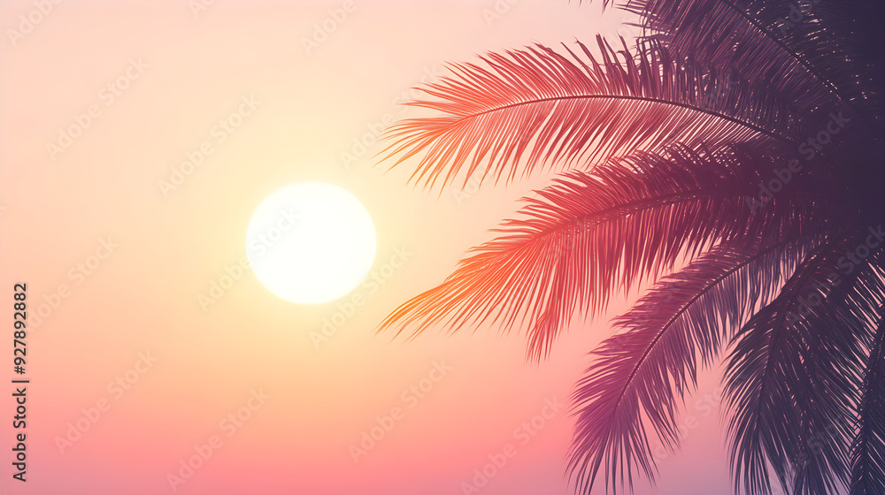 Summer vacation with bright sun hat objectivity Summer vacation with bright sun hat objectivity