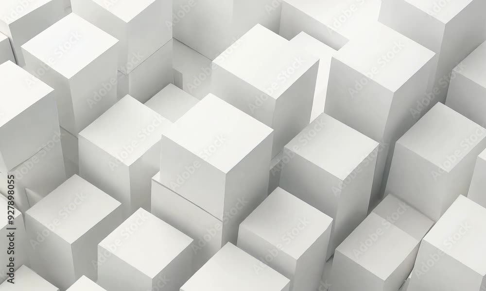 Abstract White Cubes Abstract White Cubes