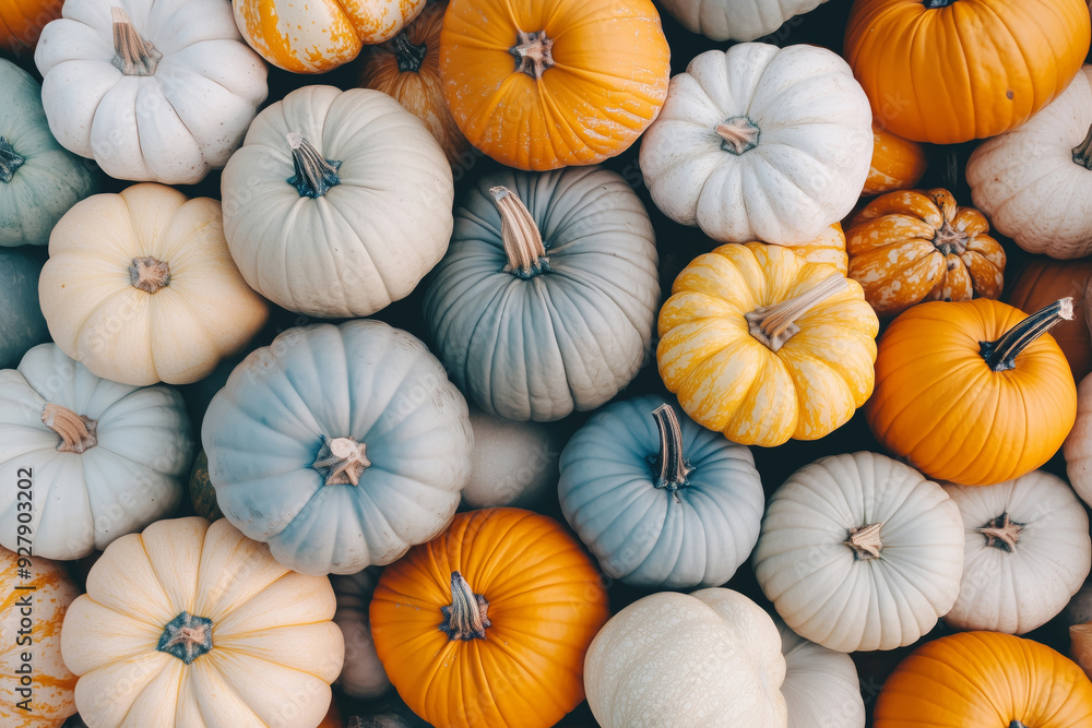 Pumpkins at the outdoor farm market Pumpkins at the outdoor farm market