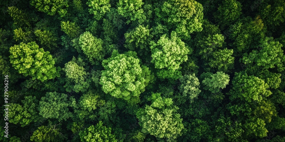 Aerial View of Lush Green Forest Canopy Aerial View of Lush Green Forest Canopy
