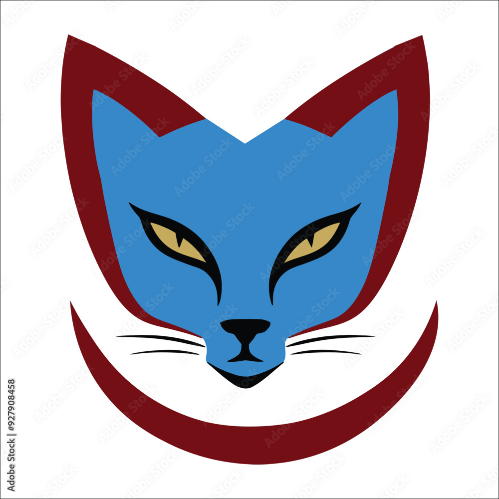 A cat face logo 3 A cat face logo 3