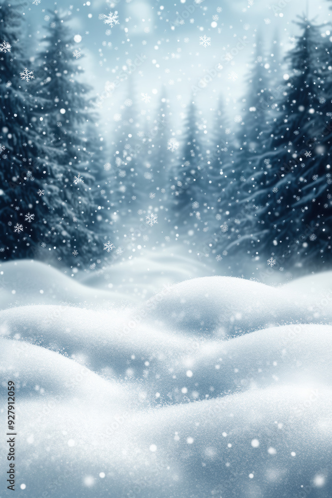 Beautiful Winter Snowy Background Beautiful Winter Snowy Background