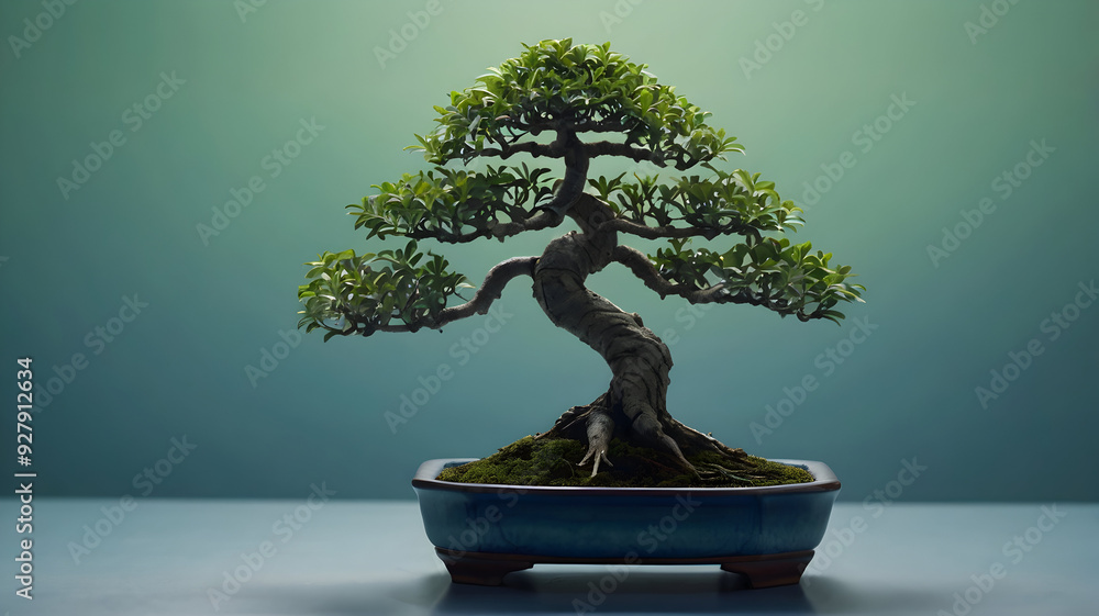 a delicate bonsai tree model standing against a soft gradient background a delicate bonsai tree model standing against a soft gradient background
