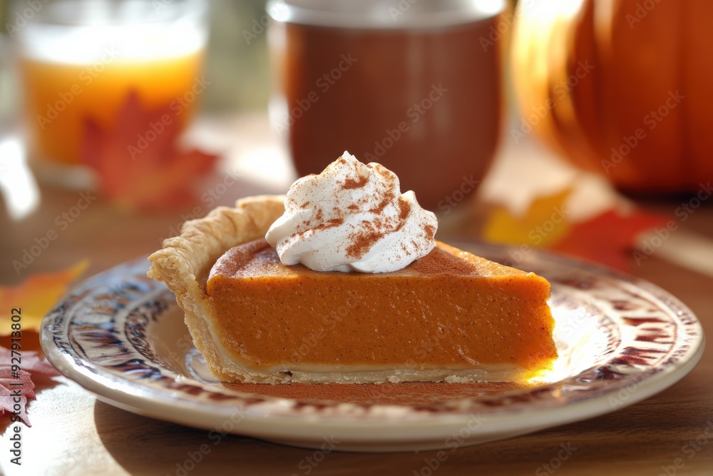 Cozy Fall Pumpkin Pie with Cinnamon Cozy Fall Pumpkin Pie with Cinnamon