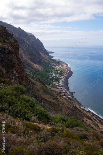 Beautiful Madeira coastline near Jardim do Mar and Paul do Mar, Madeira