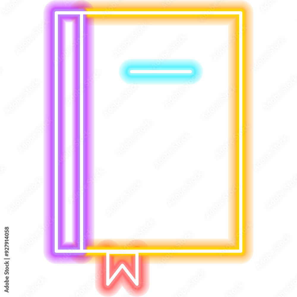 Literature Neon Icon. Illustration of Education Promotion. Literature Neon Icon. Illustration of Education Promotion.