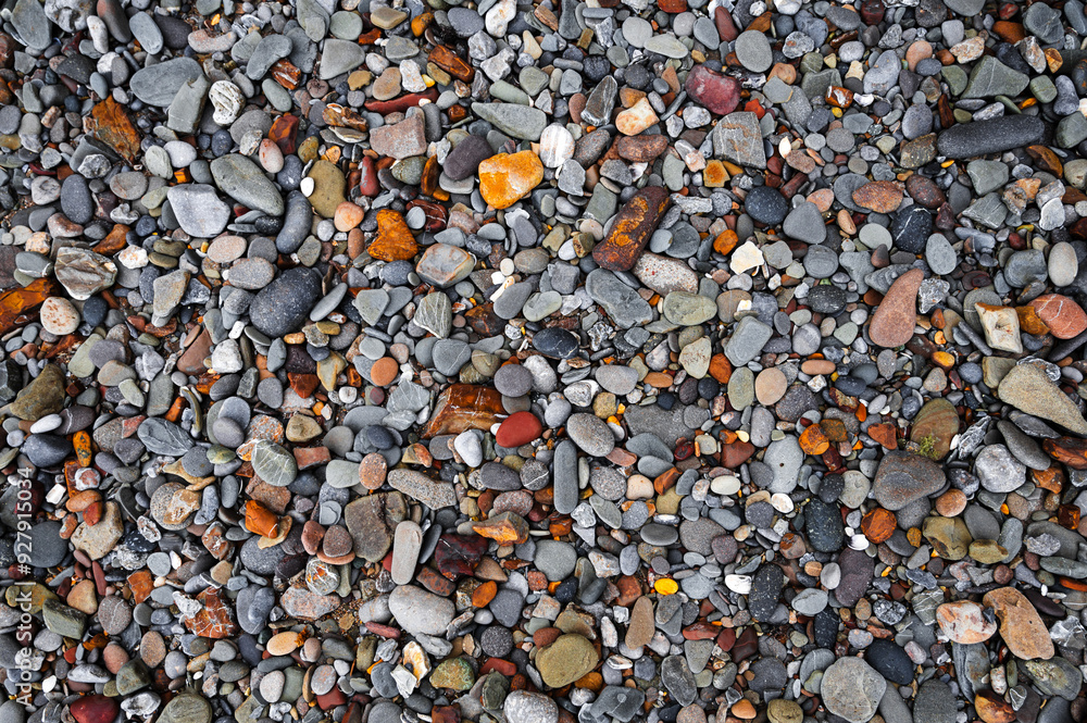 Background of various sea pebbles Background of various sea pebbles