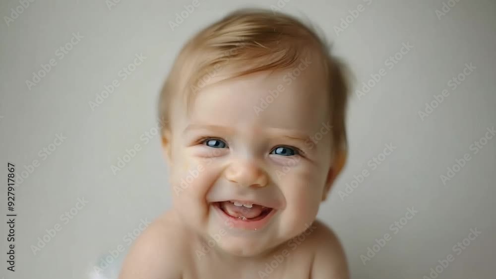 Baby smiling happy portrait Baby smiling happy portrait