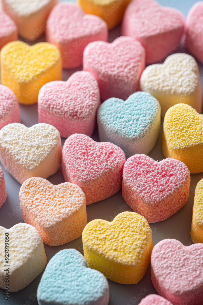 Pastel Marshmallow Texture Close-up Pastel Marshmallow Texture Close-up