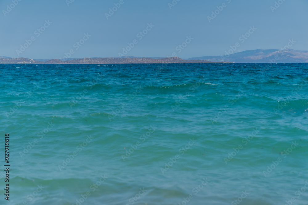 Saronic islands and sea water next in Greece in beautiful sunny day Saronic islands and sea water next in Greece in beautiful sunny day