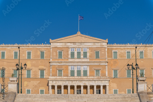 Obraz na płótnie The Greek parliament in Athens, Greece w salonie