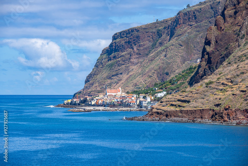 Beautiful coastline around Jardim do Mar and Paul do Mar, Madeira