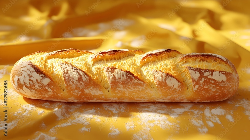 Loaf of bread with a golden brown crust. Loaf of bread with a golden brown crust.