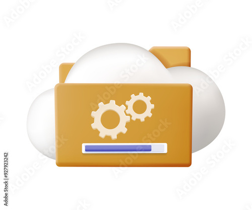 Data storage abstract concept vector illustration. Cloud based engine, cloud-native software development and engineering