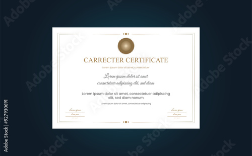 Certificate design templet for university and school