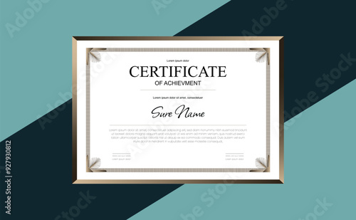 Certificate design templet for university and school