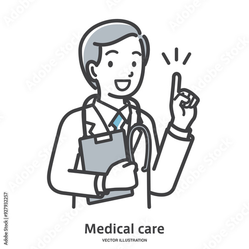 説明している男性医師