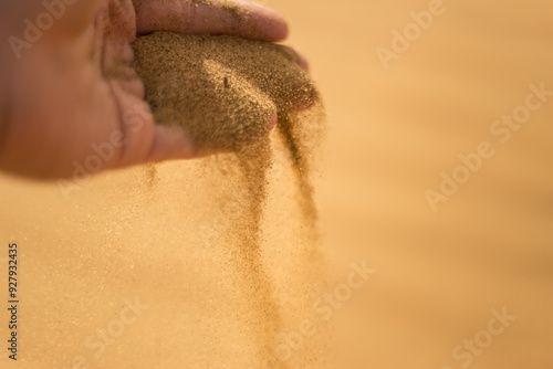 Quicksand trickled down from hand