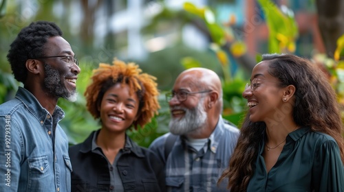 Multigenerational Family Bonding Outdoors with Laughter