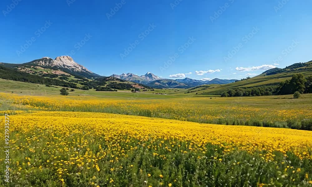 mountdigitalnous yellow wildflower field scenic landscape mountdigitalnous yellow wildflower field scenic landscape