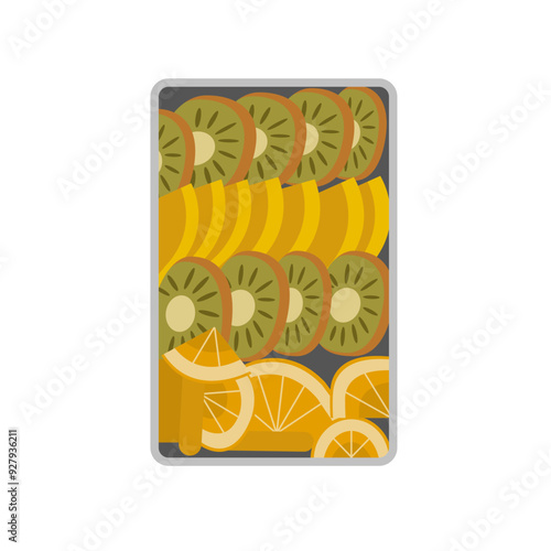 Flat Illustration Of Lunch Box