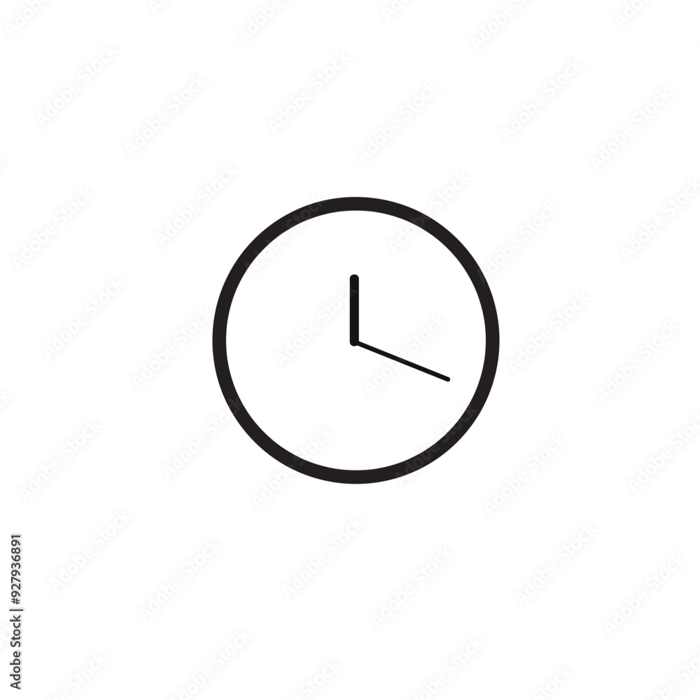 time icon, clock icon, flat vector illustration, event element time icon, clock icon, flat vector illustration, event element