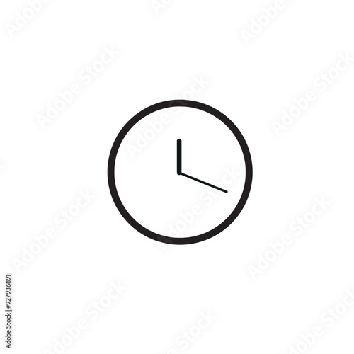 Free Download time icon, clock icon, flat vector illustration, event element - GFXLoad