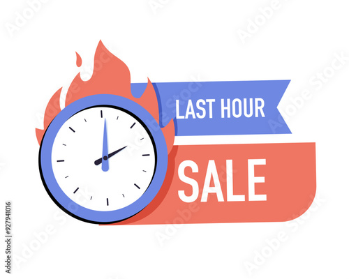 Sale countdown badges. Last minute offer banner, one day sales and 24 hour sale promo stickers. business limited special