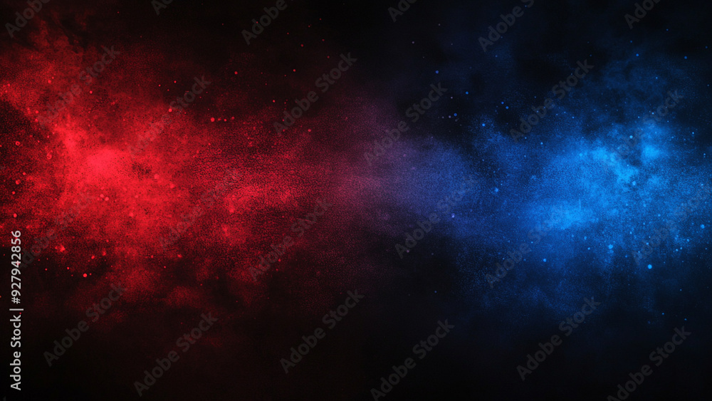 Fototapeta premium Focused Colors: Fitness Landing Page in Dark Red and Blue