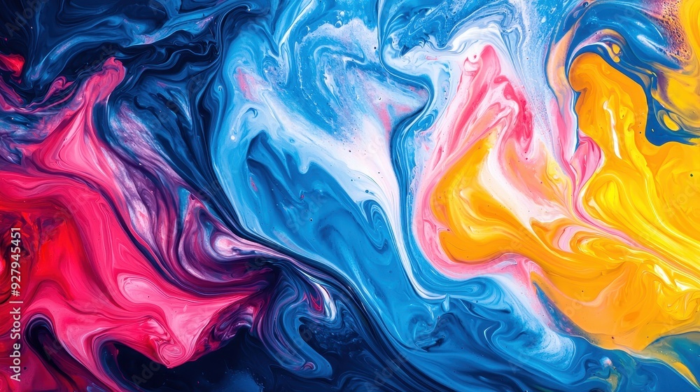 Abstract Swirling Paint Colors. Abstract Swirling Paint Colors.