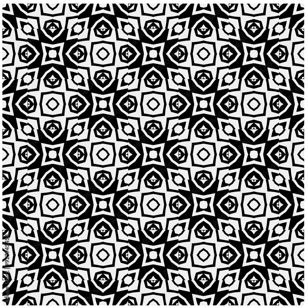 White background with black pattern. Seamless texture for fashion, textile design, on wall paper, wrapping paper, fabrics and home decor. Simple repeat pattern.
White background with black pattern. Seamless texture for fashion, textile design, on wall paper, wrapping paper, fabrics and home decor. Simple repeat pattern.