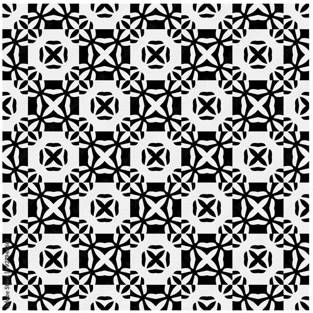 White background with black pattern. Seamless texture for fashion, textile design, on wall paper, wrapping paper, fabrics and home decor. Simple repeat pattern.
White background with black pattern. Seamless texture for fashion, textile design, on wall paper, wrapping paper, fabrics and home decor. Simple repeat pattern.