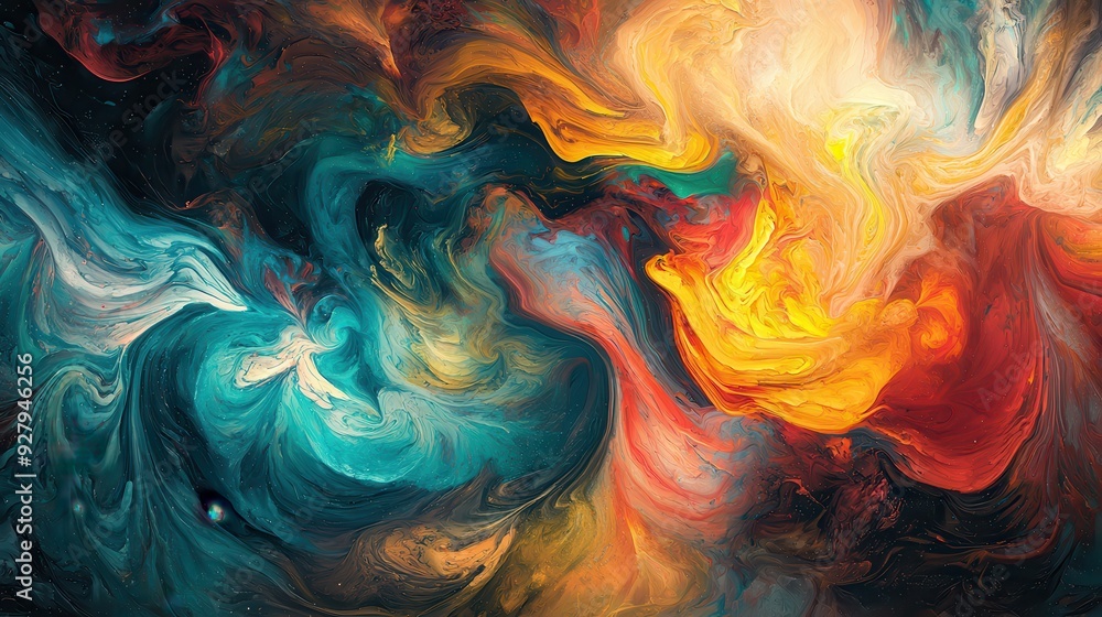Abstract Swirling Colors Abstract Swirling Colors