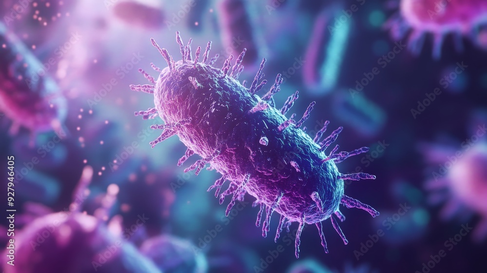 medical illustration of monkeypox virus structure medical illustration of monkeypox virus structure