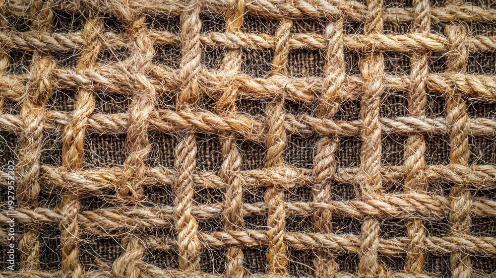 Close Up of Woven Jute Rope Texture. Close Up of Woven Jute Rope Texture.