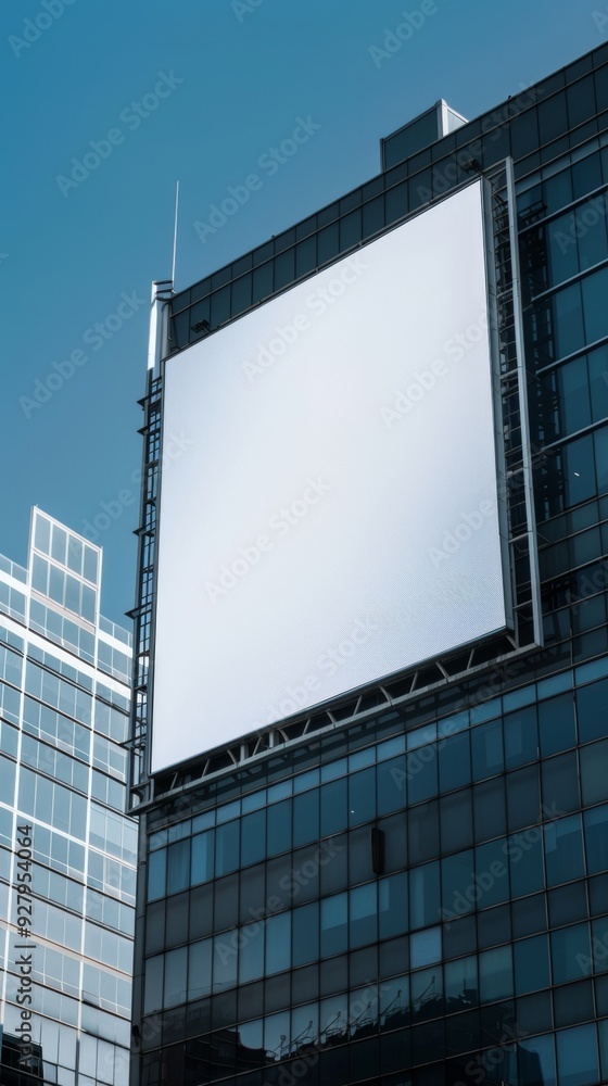 Background of Copy Space. Blank Billboard in Modern City Background of Copy Space. Blank Billboard in Modern City