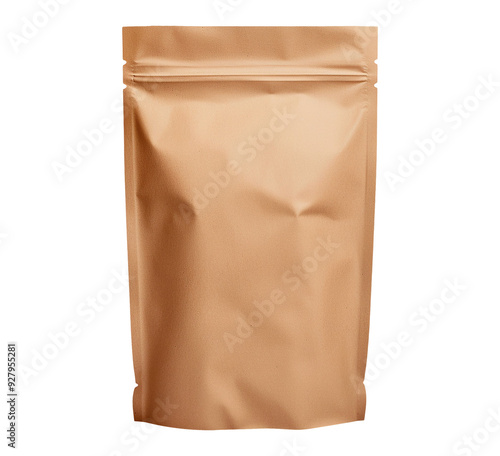 brown paper bag package isolated