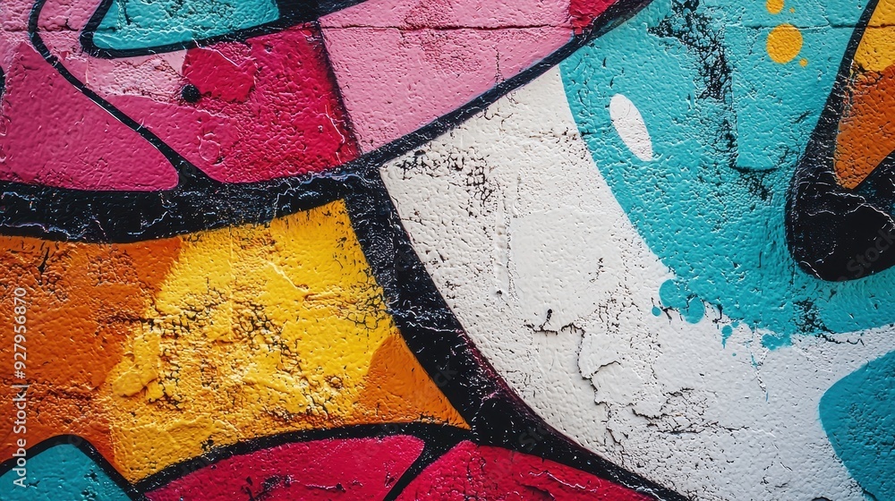 Colorful Abstract Graffiti Wall Texture. Colorful Abstract Graffiti Wall Texture.