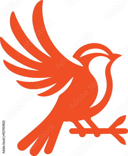Bird  silhouette color  illustration 19