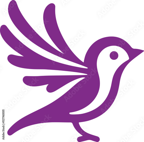 Bird  silhouette color  illustration 11