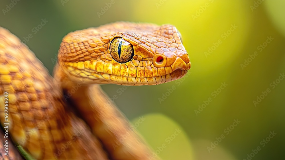 Fototapeta premium Snake isolated on abstract background