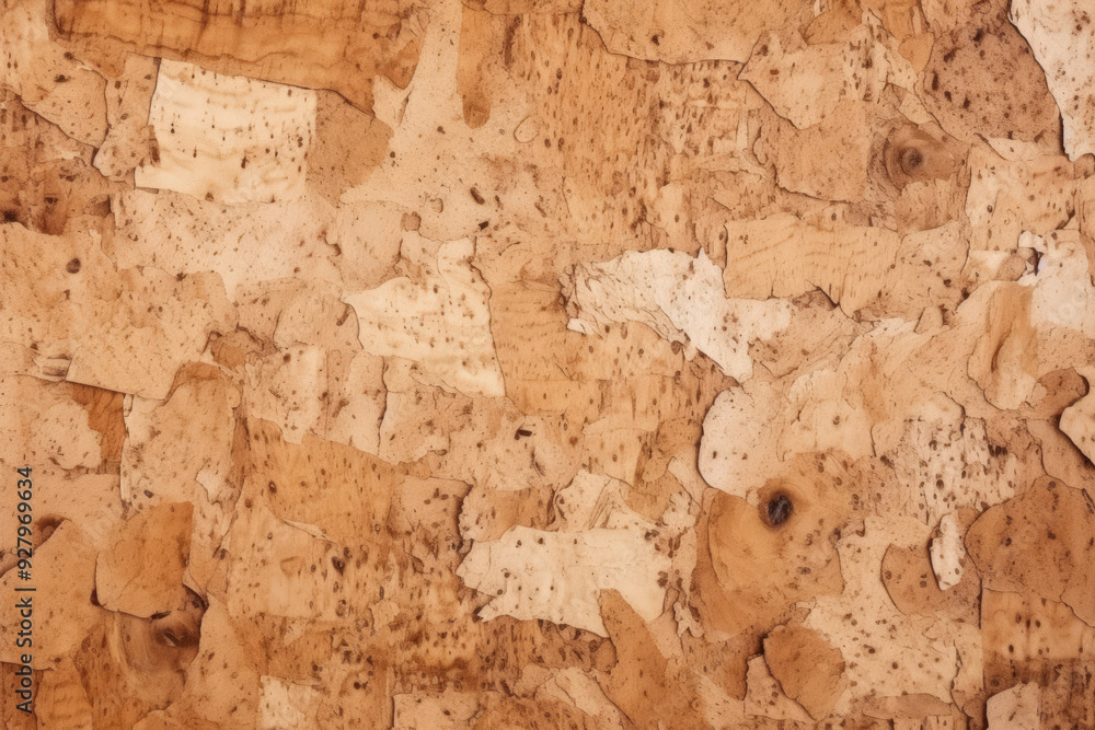Processed collage of cork board or OSB board material texture. Background for banner, backdrop Processed collage of cork board or OSB board material texture. Background for banner, backdrop
