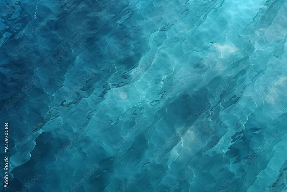 Fototapeta premium Processed collage of blue calm water surface texture. Background for banner, backdrop or texture