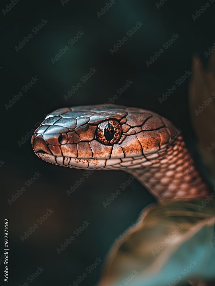 Obraz premium Snake isolated on summer background